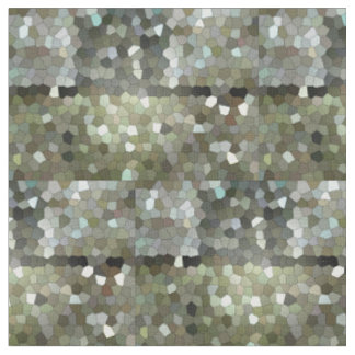 Tissu Coton vert en verre souillé de nuances