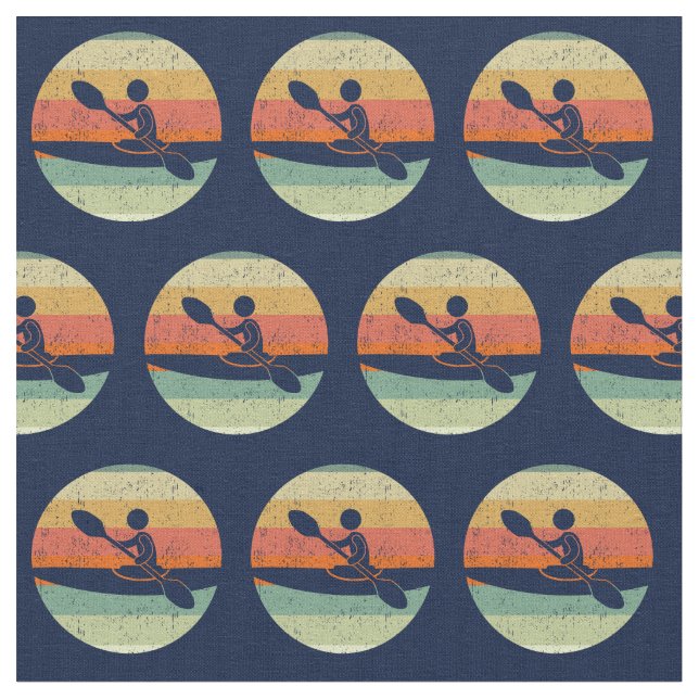 Tissu Coucher de soleil de Kayak (Fermer)