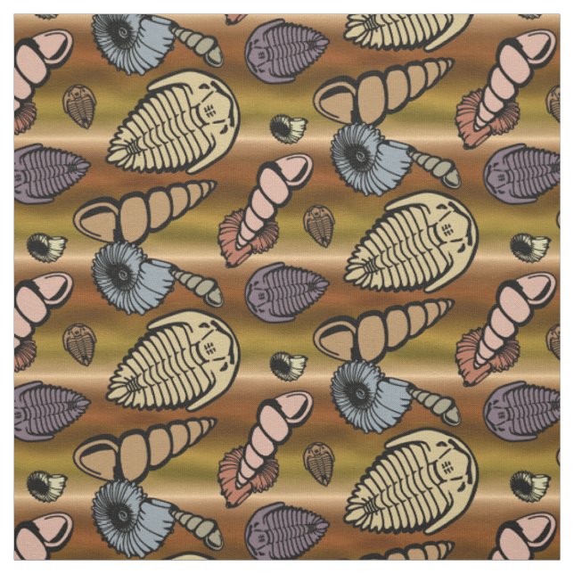 Tissu Couches Fossiles - Moutées (Échantillon)