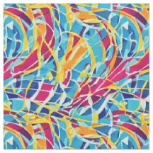 Couleurs sexy Abstrait moderne moyen siècle Turquo