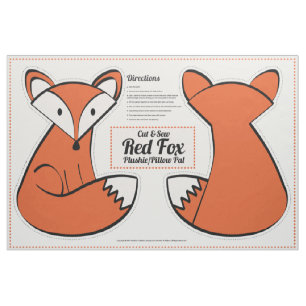 Tissu Couper et coudre Red Fox Plushie - Coussin Pal