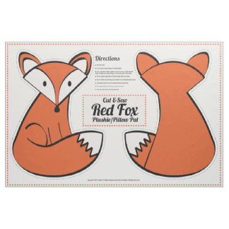 Tissu Couper et coudre Red Fox Plushie - Coussin Pal