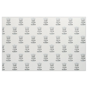 Tissu Couronne argentée polie de la reine SlipperyJoe's