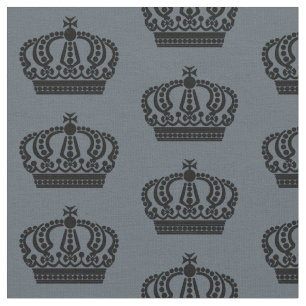 Tissu Couronne noire