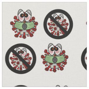 Tissu COVID-19 Cartoon Character Fabric (Corona Virus )