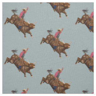 Tissu Cowboy rodéo vintage