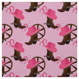 Tissu Cowgirl Design rose