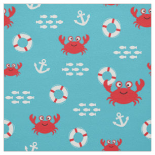 Tissu Crabe avec Lifebuoy