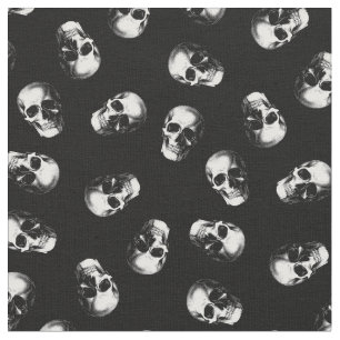 Tissu Crânes Gothique Halloween