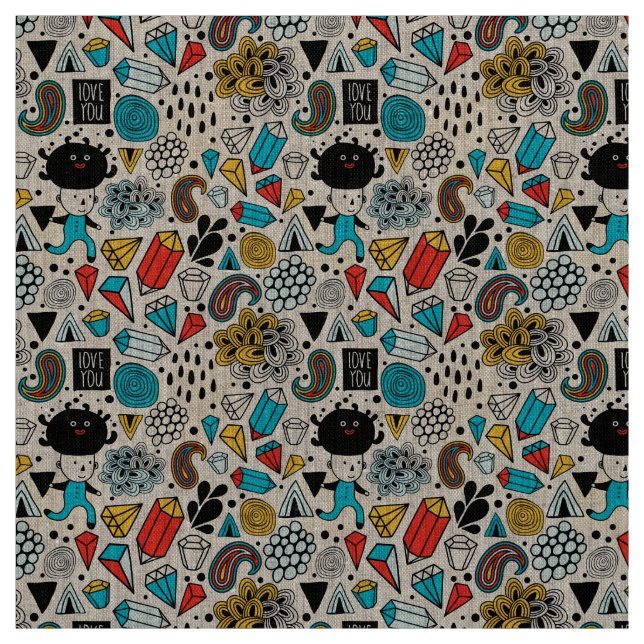 Tissu Crazy head (Échantillon)