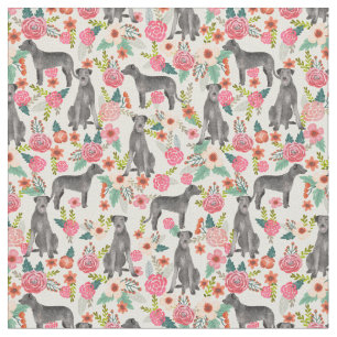 Tissu Crème florale irlandaise Wolfhound