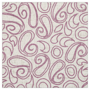 Tissu crème ziya damson
