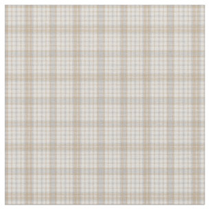 Tissu Crèmes et beiges gris neutres Plaid Motif Fabr