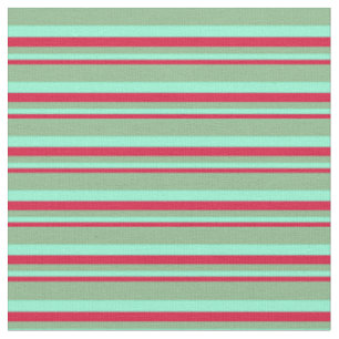 Tissu Crimson, Aquamarine et Vert de la mer Noire
