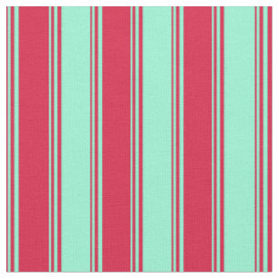 Tissu Crimson & Aquamarine Motif rayé