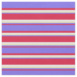 Tissu Crimson, Bleu D'Ardoise Moyenne, Bleu Tan & Blanc