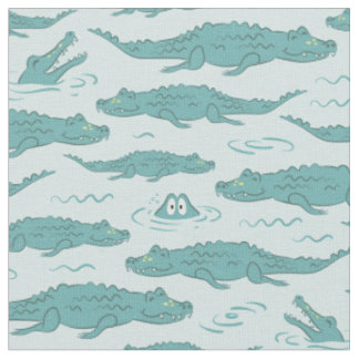 Tissu Crocodile Alligator Animal Sauvage Garçon Dessiné