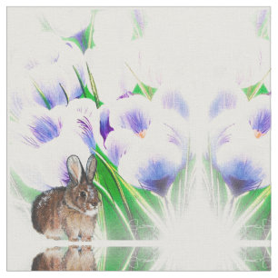 Tissu Crocus Bunny Fabric
