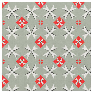 Tissu Croix de Malte et Drapeau maltais Tissu/mode tenda