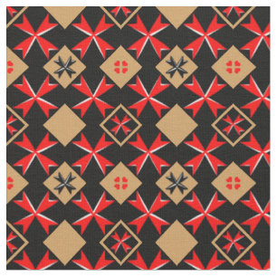 Tissu Croix de Malte et Drapeau maltais Tissu/mode tenda