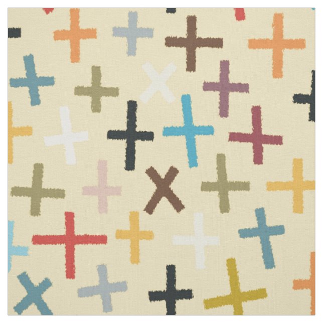 Tissu croix et baisers (Échantillon)