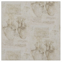 Croquis humains d'anatomie du coeur de da Vinci