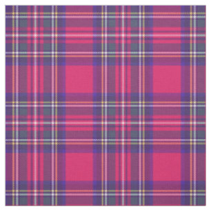 Tissu Cru plaid de 5 rose/bleu/vert/jaune/blanc