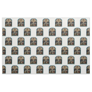 Tissu Crucifixion de fenêtre en verre teinté de Jésus