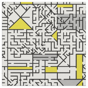 Tissu Cubism Maze