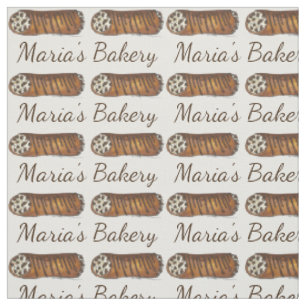 Tissu Cuisine italienne personnalisée Boulangerie Cannol
