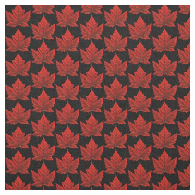 Tissu customisé par tissu de drapeau du Canada de (Échantillon)