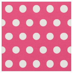 Tissu Customisez vos propres pois motifs en rose
