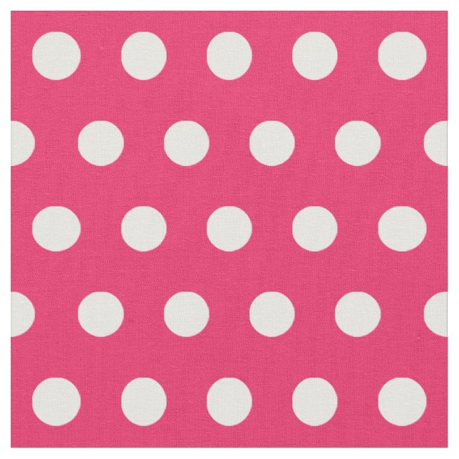 Tissu Customisez vos propres pois motifs en rose (Fermer)