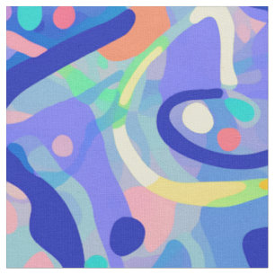 Tissu Cute Abstrait Pastel Neon Motif répétitif