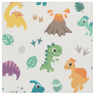 Tissu Cute Baby Dino Dinosaur motif Anniversaire de enfa