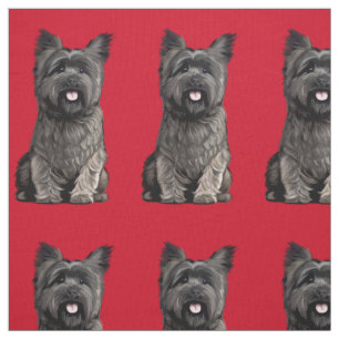 Tissu Cute Cairn Terrier Fabric
