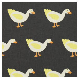 Tissu Cute Canard bébé bébé Nursery Noir