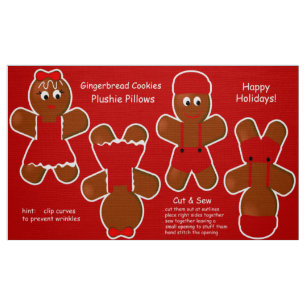 Tissu Cute Christmas Gingerpain Cuisine Plushies