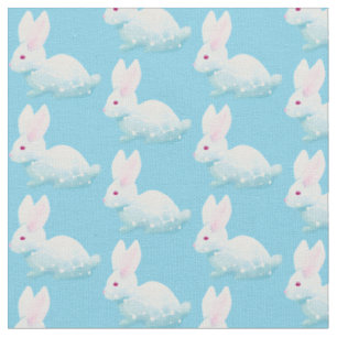 Tissu Cute galaxie rose Bunny, lapin aux étoiles