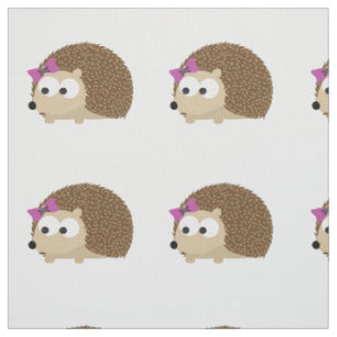 Tissu Cute Girl Hedgehog