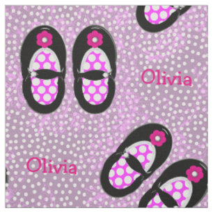 Tissu Cute Girls Polka Dot Chaussures Thème Personnalis