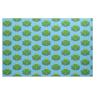 Tissu Cute Green Frog Design Fabric