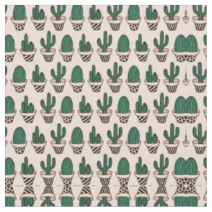 Tissu Cute moderne rose vert poted Motif