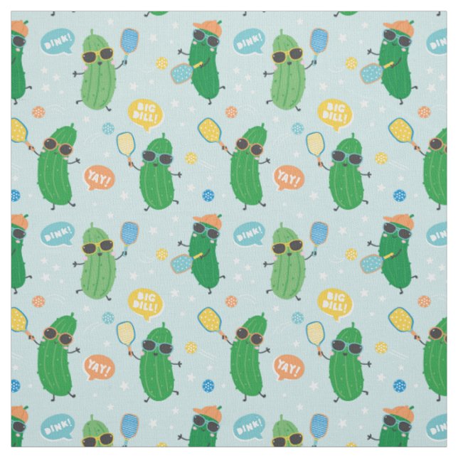 Tissu Cute Pickleball (Échantillon)