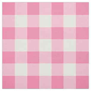 Tissu Cute rose En vichy Motif personnalisé