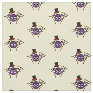 Tissu Cute Spider dans le top a un dessin animé