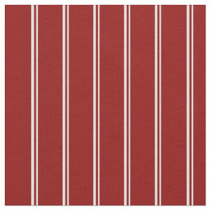 Tissu Cyan clair et Motif rouge foncé rayé