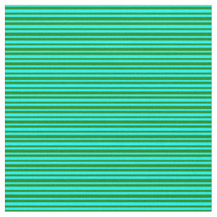 Tissu Cyan et Motif rayé vert