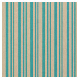 Tissu Cyan foncé et Motif tanné/tanné