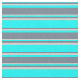 Tissu Cyan, gris ardoise et gris clair Motif